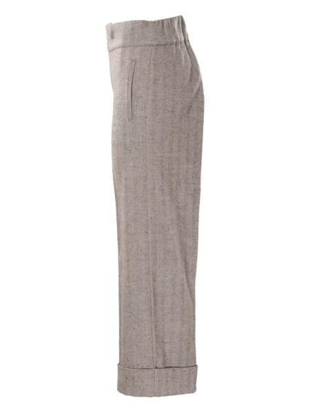 Pantaloni D.exterior cu model herringbone