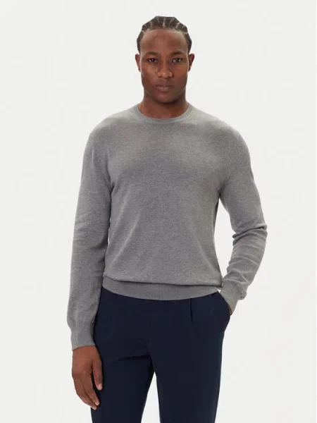 Calvin Klein Пуловер Сив бяло