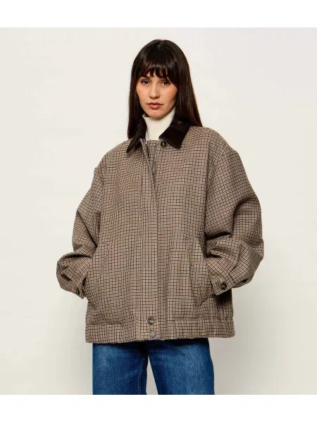 Weekend MaxMara De lână geacă Wkdfesta | catifea reiată maro