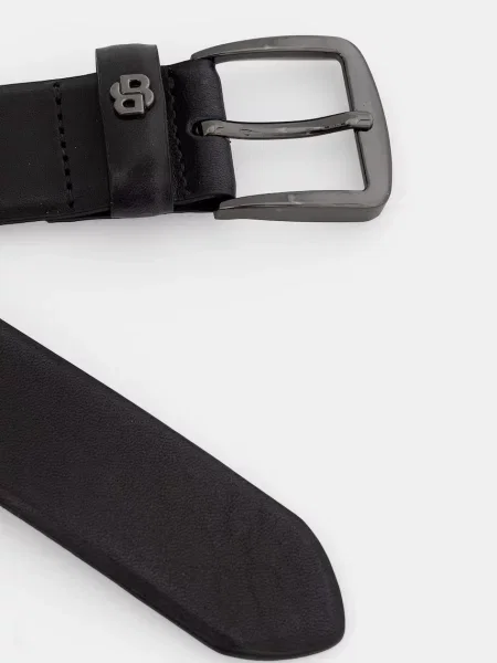 Кожаный ремень Boss с ремешками