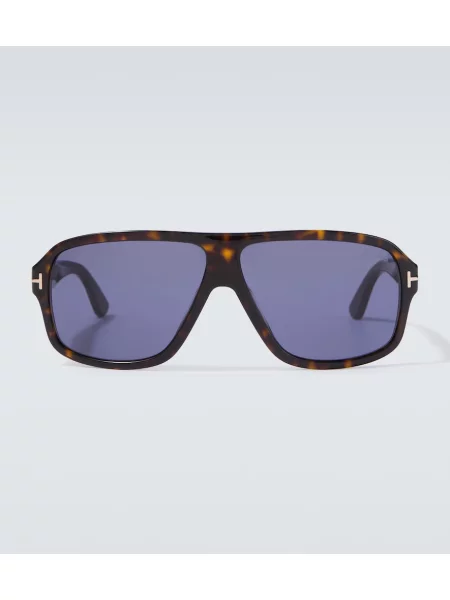 Ochelari de soare aviator Tom Ford maro