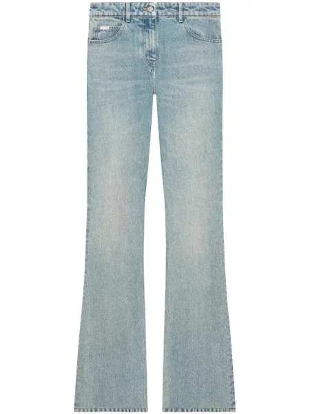 Jeansy dzwony Courreges niebieskie