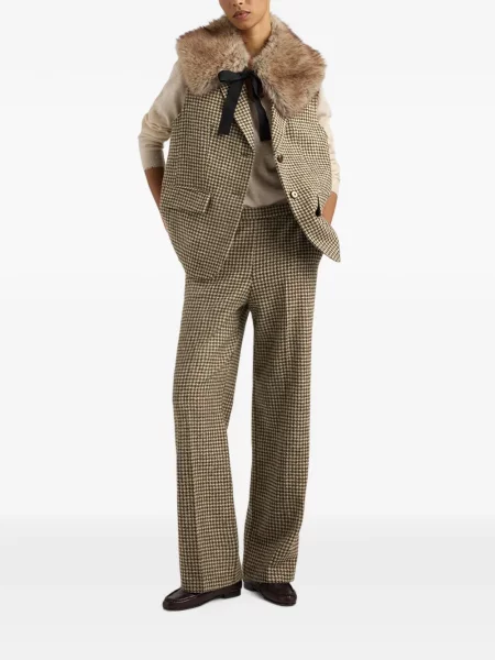 Vestă Momoni cu model pepito verde