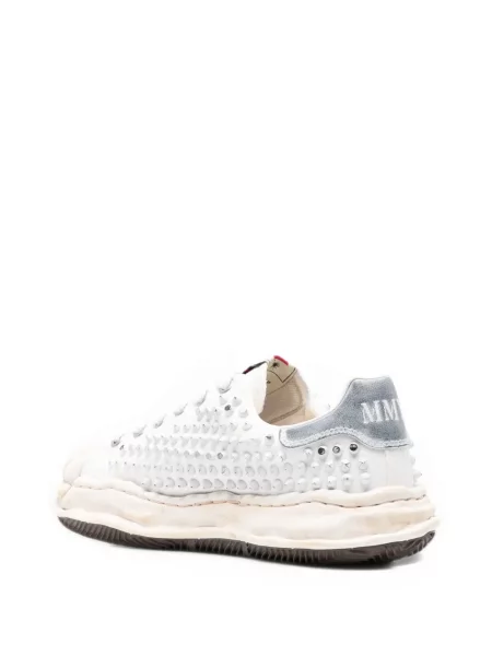 Sneakerși Maison Mihara Yasuhiro cu tepi din canvas alb
