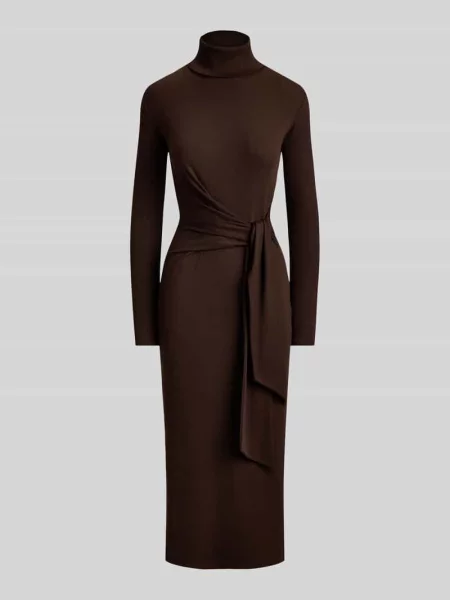 Sukienka casualowa o kroju regular fit z mieszanki bawełny i modalu Lauren Ralph Lauren