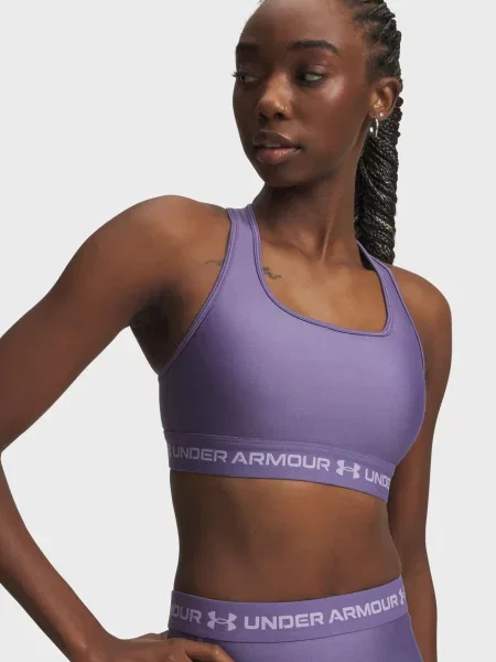 Кроссбэк спортивный топ Under Armour фиолетовый