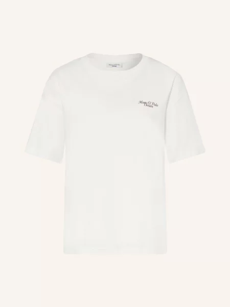 Marc O'polo Denim Tričko / tmavě hnědá bílá
