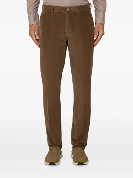 Pantaloni Boggi Milano de catifea maro