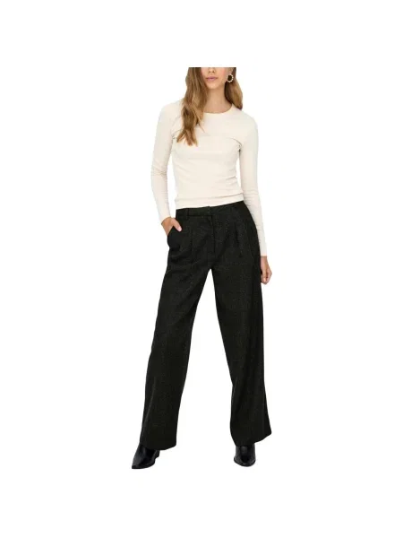Pantaloni Jacqueline De Yong negru