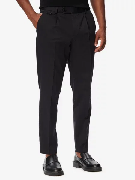 BOSS Pantaloni din H-Perin Bleumarin Tapered Fit