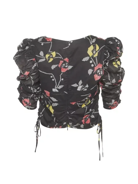 Bluză Marant Etoile cu model floral cu imagine negru