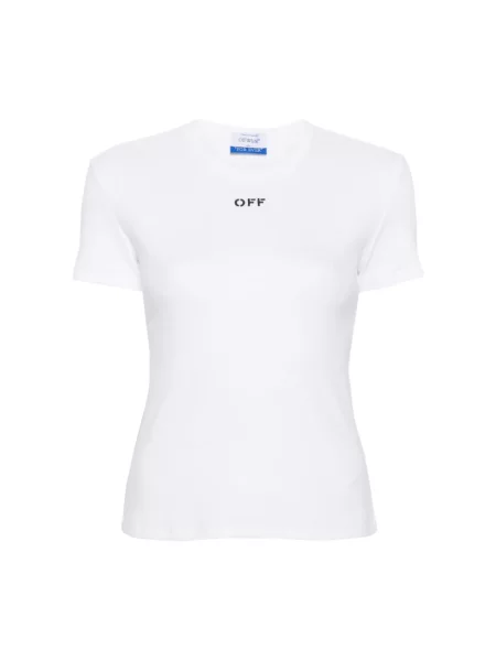 Off-White t-shirt Off Stamp biała