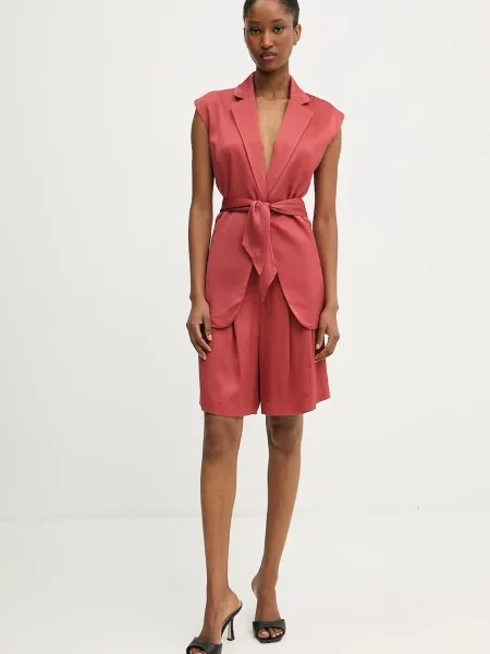 Безрукавка Karl Lagerfeld однобортна червоний