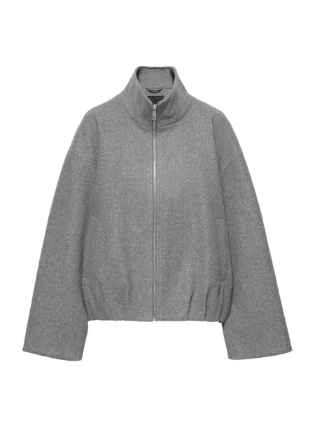 Pull&Bear Geacă de primăvară-toamnă amestecat gri