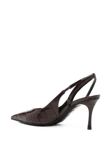 Pantofi cu toc Ferragamo slingback maro