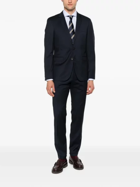 Costum Boss de lână albastru