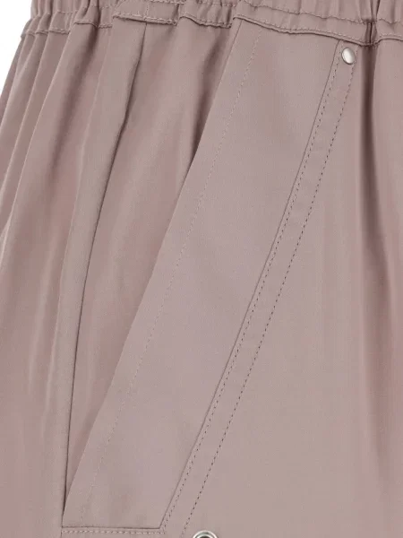 Pantaloni cargo Rick Owens cu cordon roz