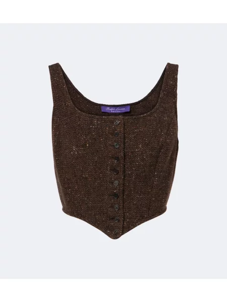 Top Ralph Lauren Collection de lână maro