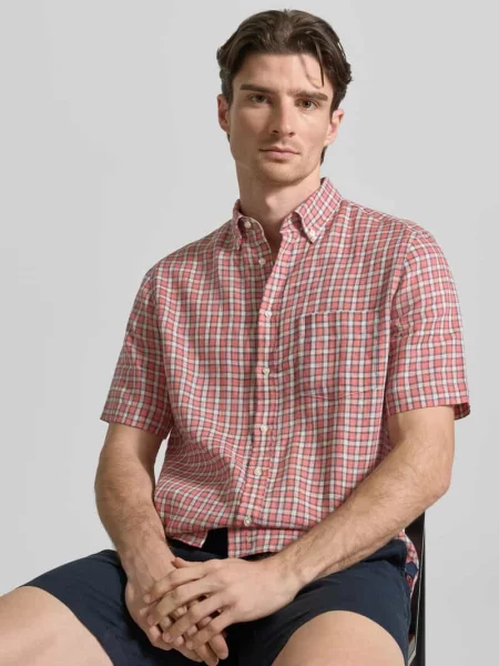 Koszula casual z lnu krój regular fit Christian Berg Men