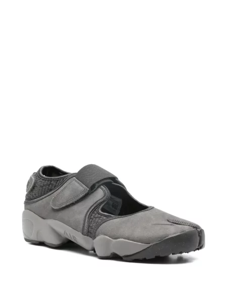 Sneakerși Nike Air Jordan cu șireturi din dantelă gri