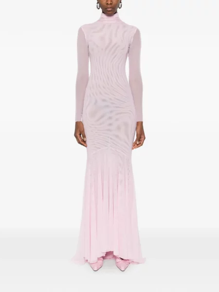 Rochie maxi Atu Body Couture lungă de costum roz