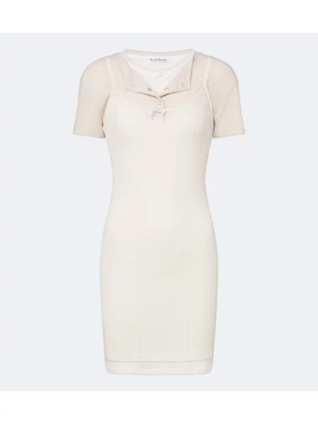 Rochie Acne Studios tricotate alb
