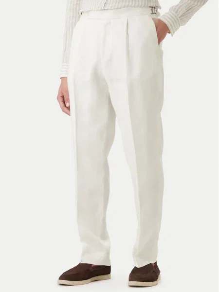 BOSS Pantaloni din H-Perino alb