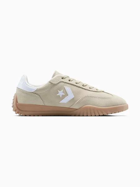 Велурени маратонки Converse Run Star Trainer зелено бежово