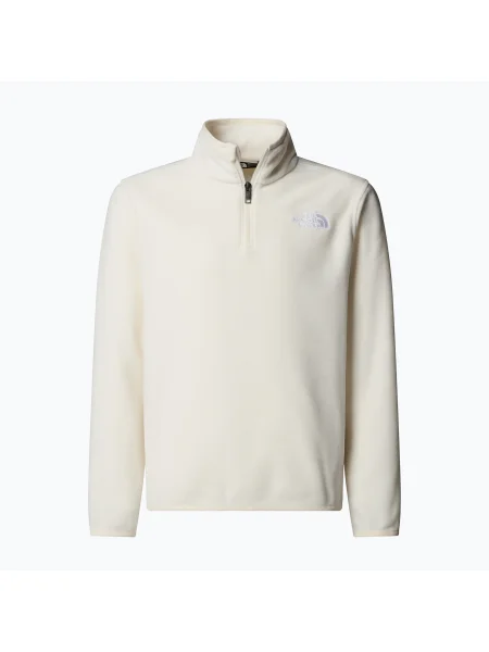 Gyermek polár pulóver The North Face Teen Glacier Zip wine dune. Méret: fehér