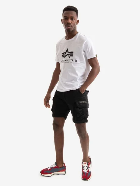 Alpha Industries Szövet rövidnadrág Crew Slim Fit fekete