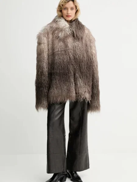 Пальто MMC STUDIO FLORO.FUR коричневий