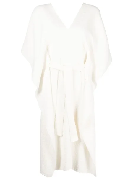 Sukienka Voz z dekoltem w serek garniturowa biała