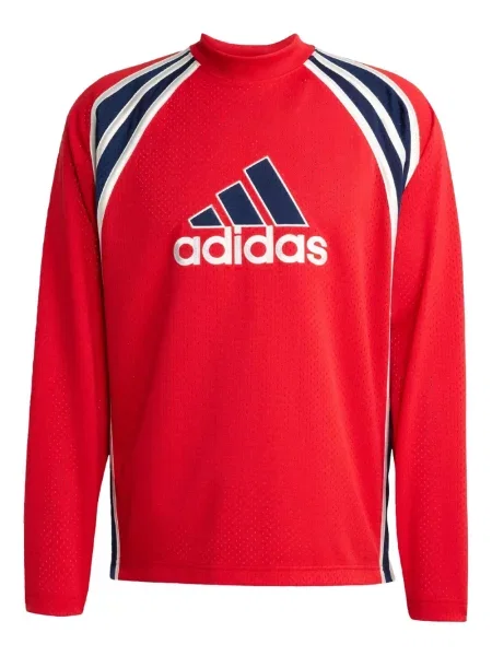 Hálós hosszú póló Adidas piros