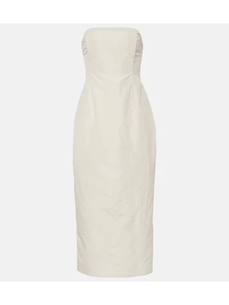 Jedwabna sukienka midi Magda Butrym do kolan bez ramiączek