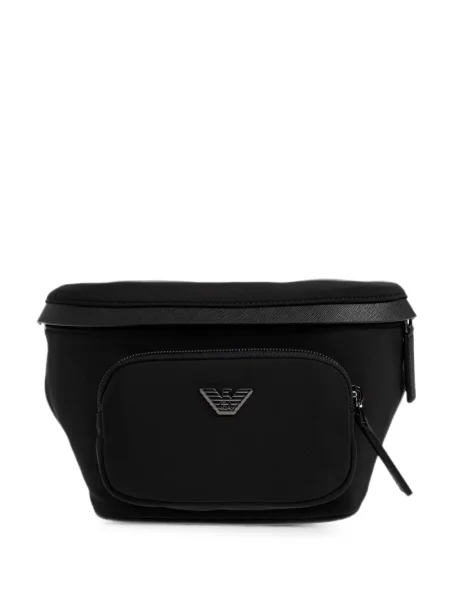Curea Emporio Armani cu autograf negru
