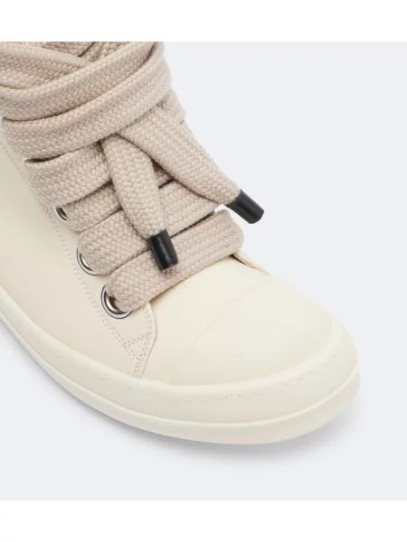 Sneakerși Rick Owens din piele alb