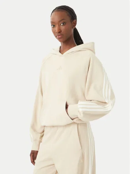 Mikina adidas béžová