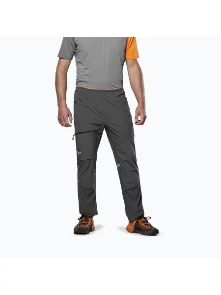 Salewa Softshellové Kalhoty Durastretch tmavě šedá