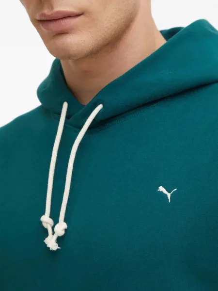 Hanorac cu glugă Puma cu broderie verde