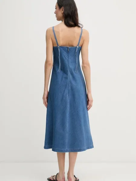 Calvin Klein Jeans sukienka letnia jeansowa niebieska