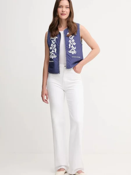 Hoss Intropia kamizelka niezapinana niebieski