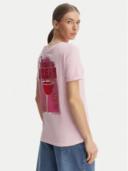 ONLY Tricou Kita roz