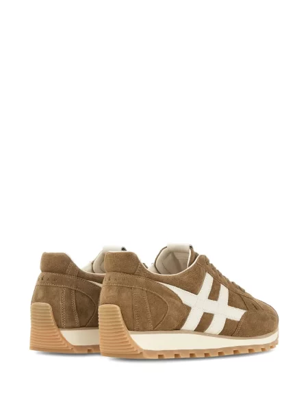 Sneakerși Hogan din piele de căprioară maro