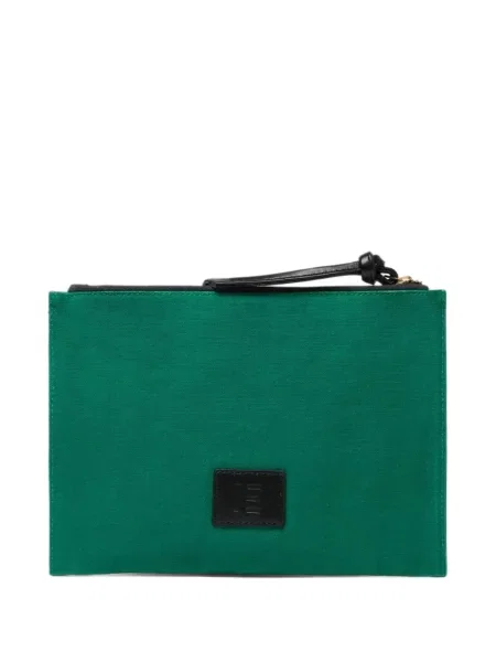 Geantă plic Inoui Editions cu broderie verde
