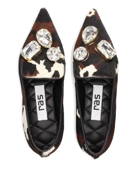 Pantofi loafer Ras de cristal maro