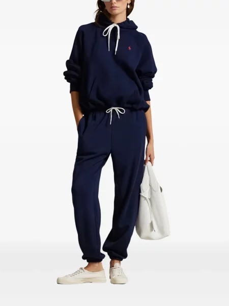 Slip de baie Polo Ralph Lauren alergare cu cordon cu imagine alb