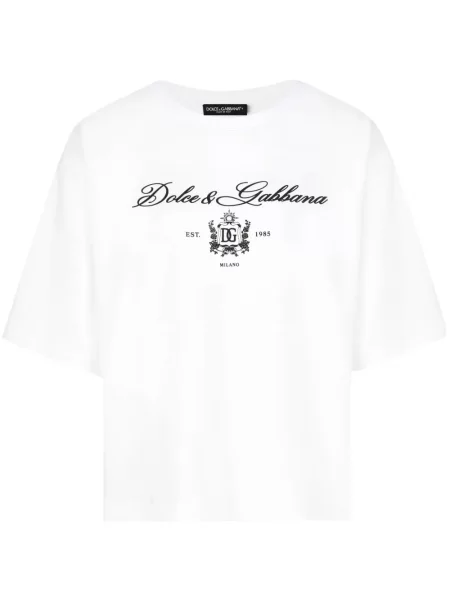 Tricou Dolce & Gabbana cu imagine alb