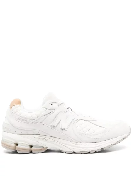 Lniane sneakersy New Balance bez obcasa szare