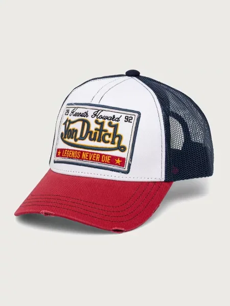 Von Dutch trucker kapa z bombažem bež