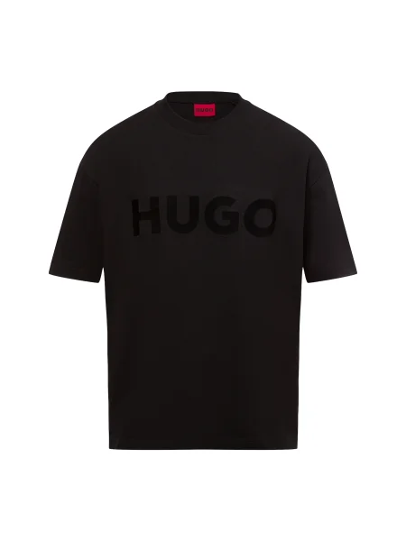 HUGO Tricou Dinkee roșu negru
